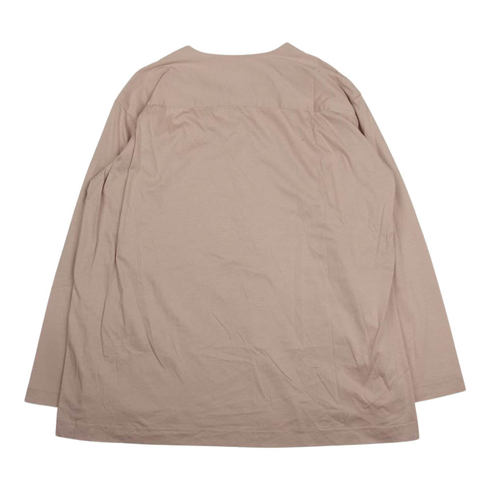 HOMME PLISSE ISSEY MIYAKE オム プリッセ イッセイミヤケ HP12JJ301 ハーフジップ カットソー Tシャツ 長袖 ベージュ系 3【中古】