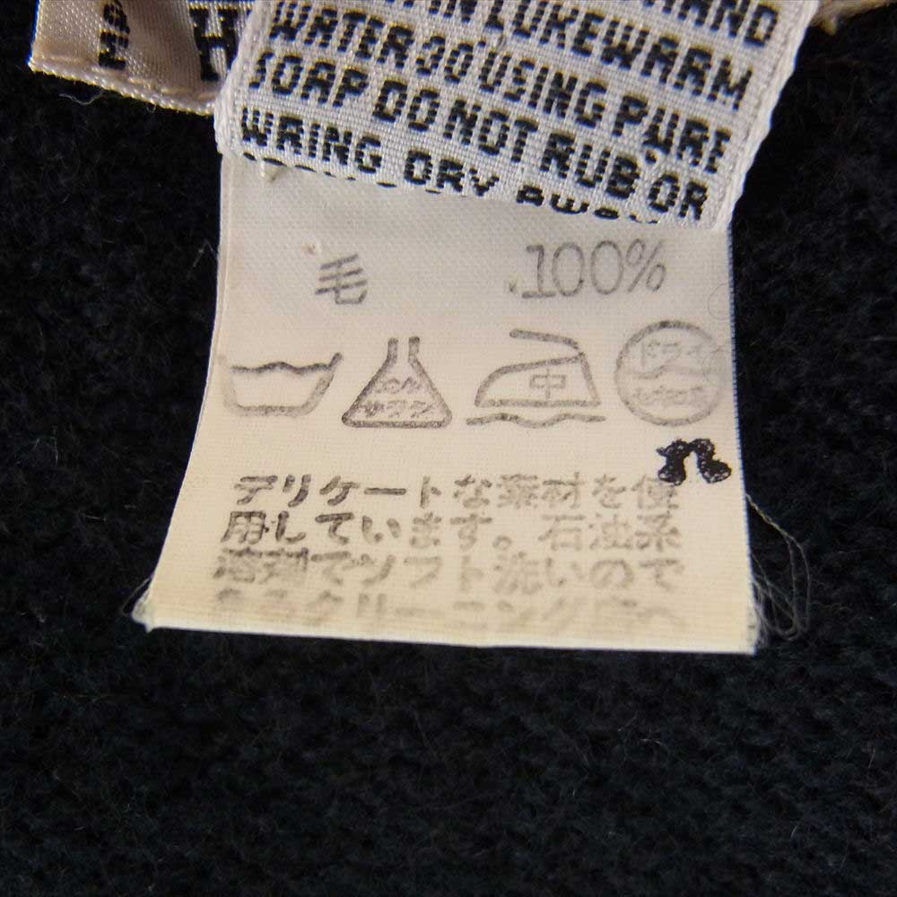 HERMES エルメス 国内正規品 カシミア100% オールド カーディガン ダークネイビー系 XL【中古】