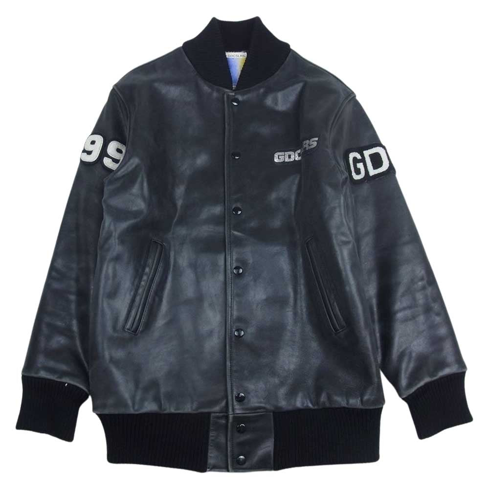 ジーディーシー GDCSLRS 限定100着 ナンバリング レザー スタジャン ジャケット ブラック系 M【中古】