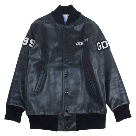 ジーディーシー GDCSLRS 限定100着 ナンバリング レザー スタジャン ジャケット ブラック系 M【中古】