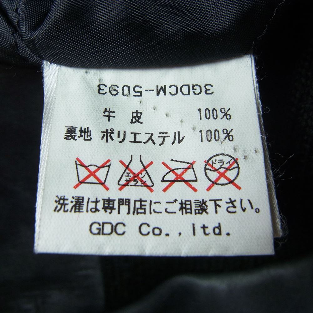 ジーディーシー GDCSLRS 限定100着 ナンバリング レザー スタジャン ジャケット ブラック系 M【中古】