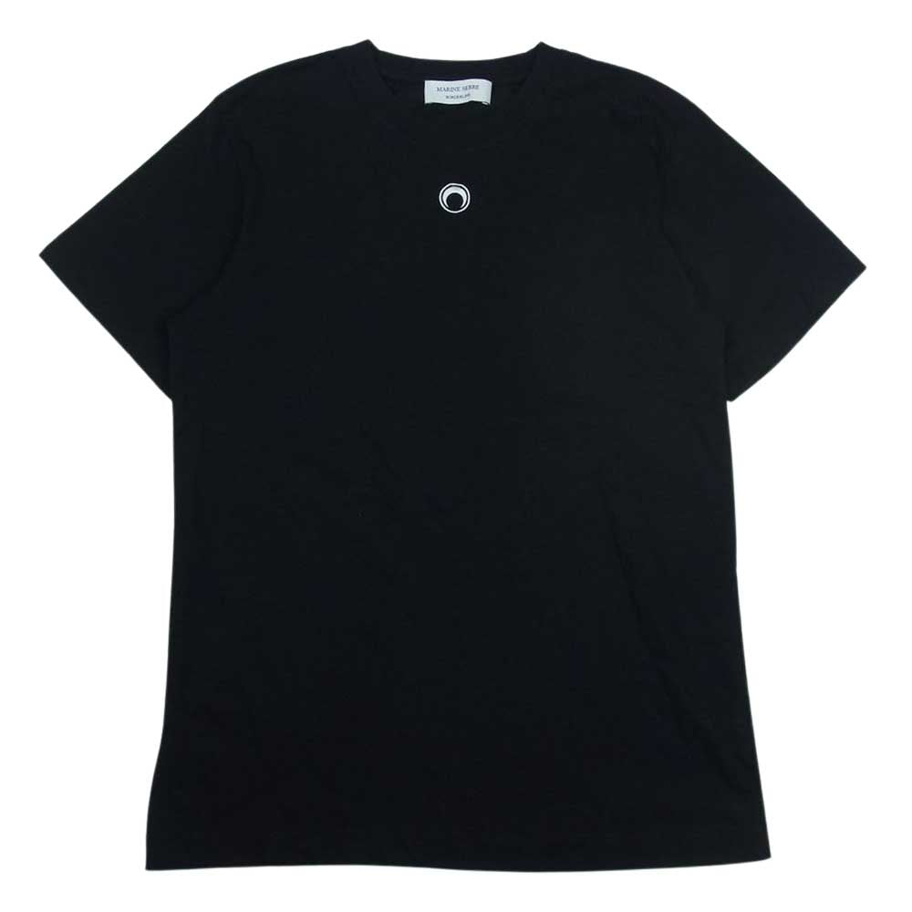 マリーンセル ムーン 刺繍 半袖 Tシャツ ブラック系 S【中古】