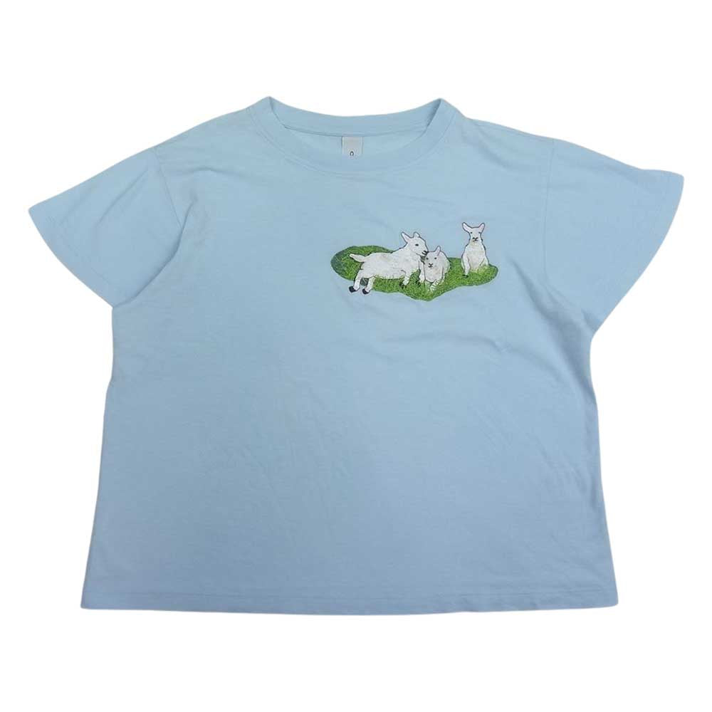 カルヴェン カルヴェン 刺繍 半袖Tシャツ ブルー系 M【中古】