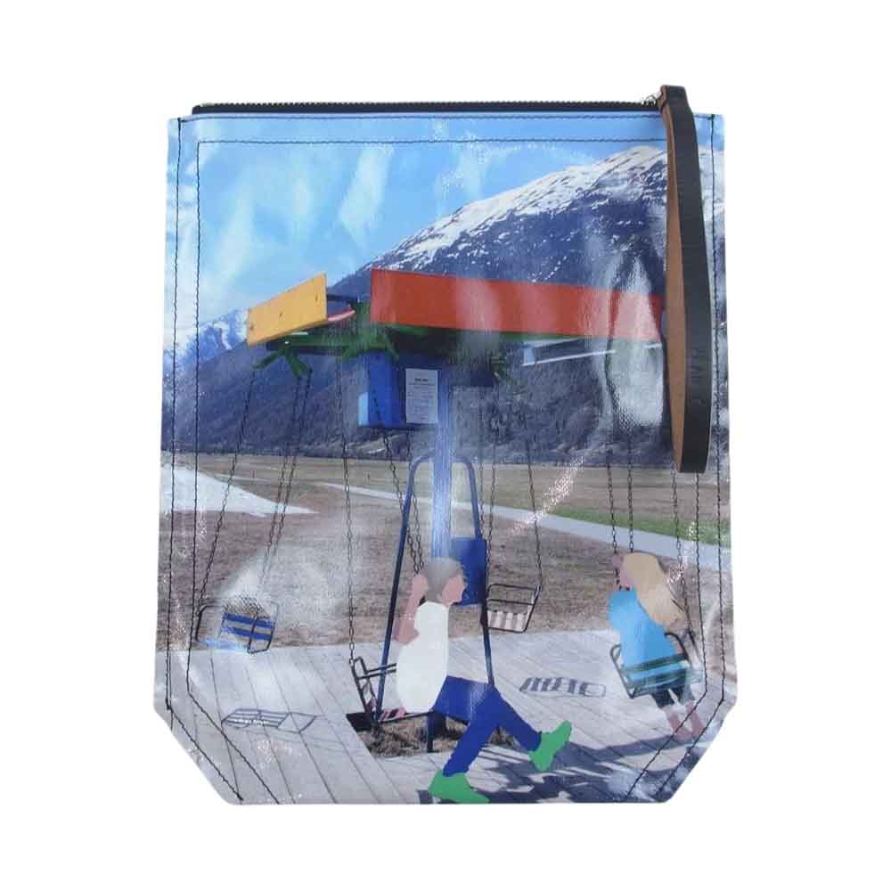 プランシー クラッチバッグ ホワイト系【美品】【中古】