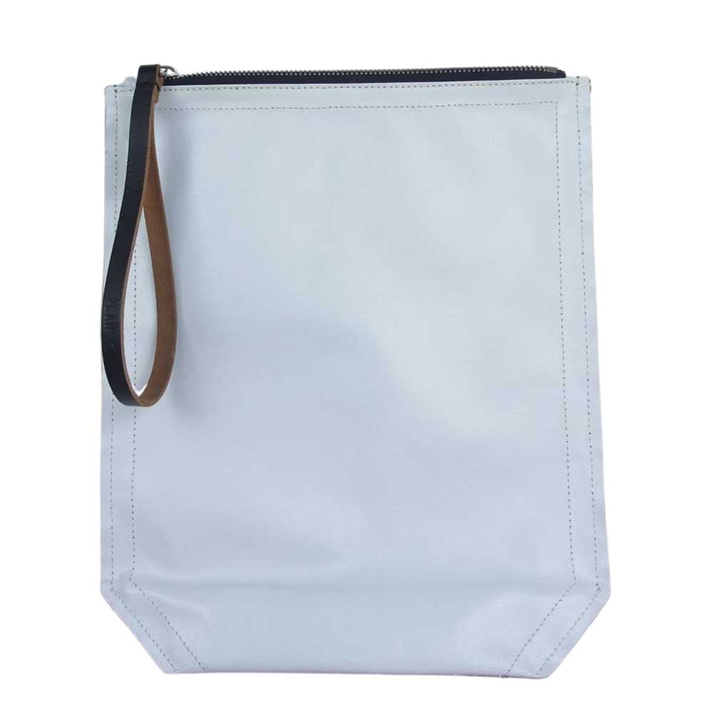 プランシー クラッチバッグ ホワイト系【美品】【中古】