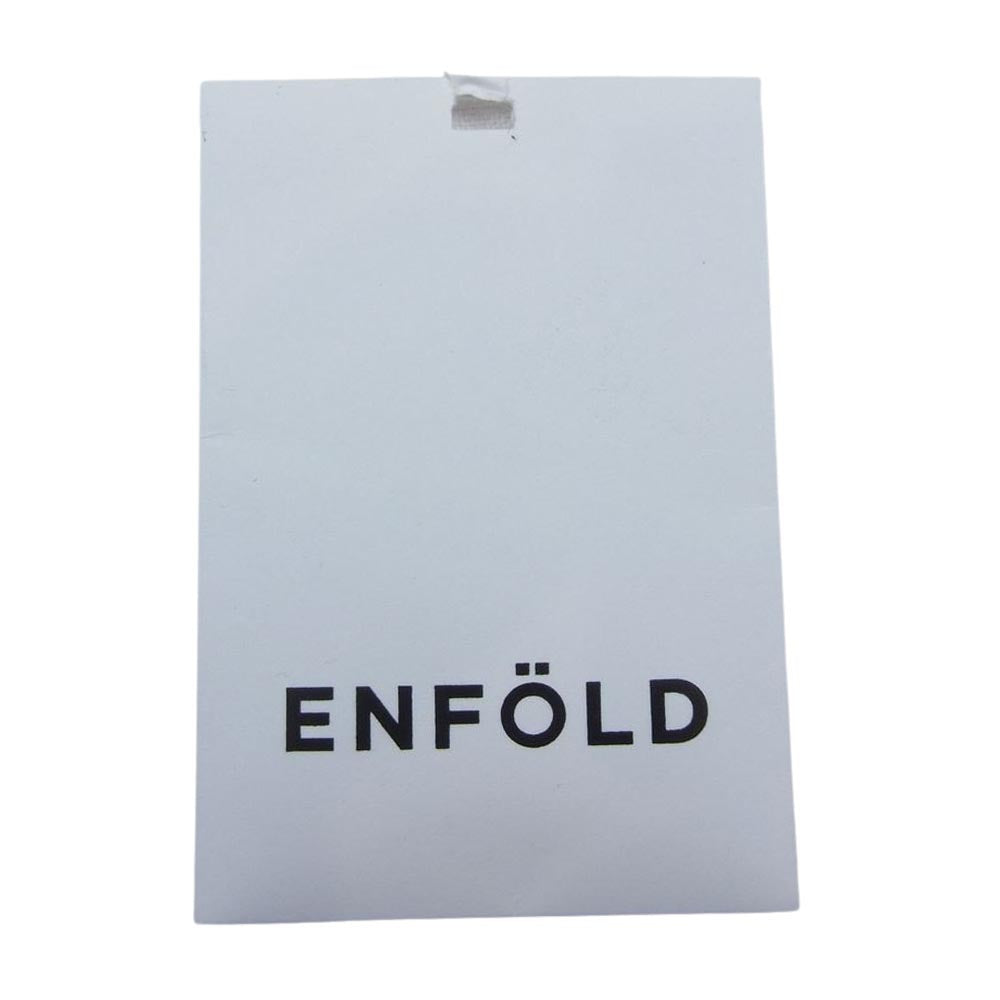 ENFOLD エンフォルド 300DA373-1690 ニット レイヤード フレア コンビ ドレス 長袖 ワンピース ベージュ系 38【中古】