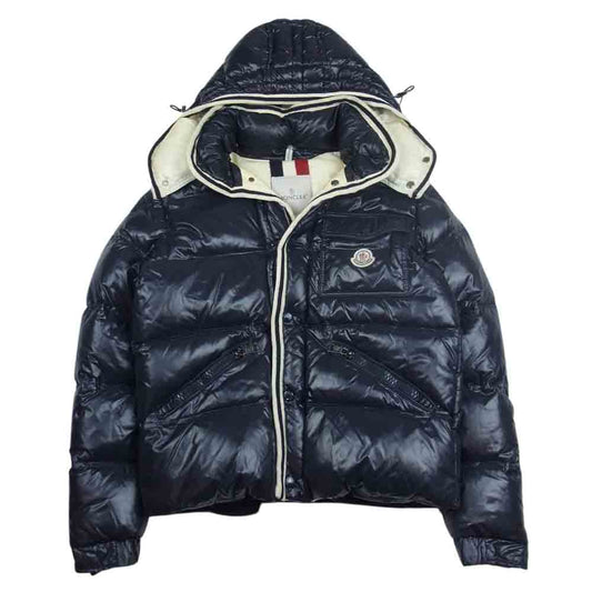MONCLER モンクレール 国内正規品 BRANSON ブランソン ダウン ジャケット ネイビー系 1【中古】