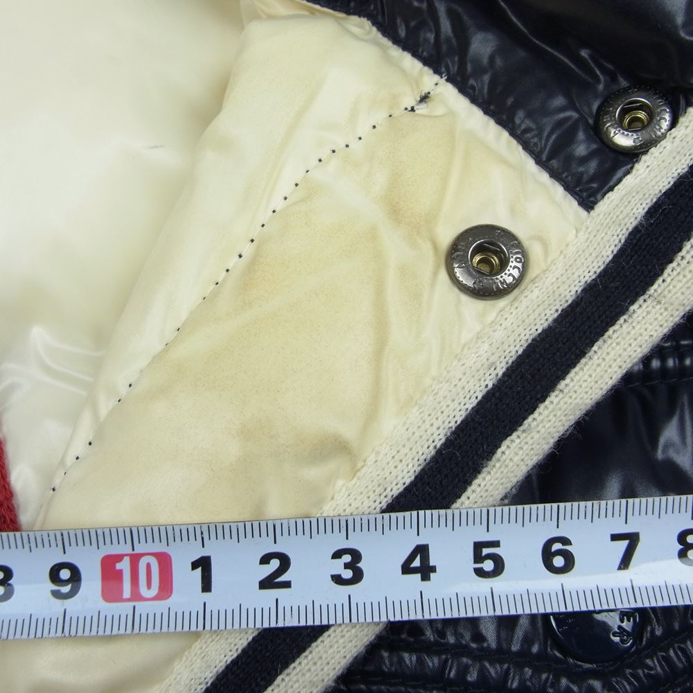 MONCLER モンクレール 国内正規品 BRANSON ブランソン ダウン ジャケット ネイビー系 1【中古】
