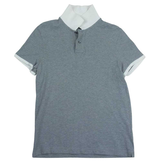 MONCLER モンクレール MAGLIA POLO MANICA CORTA ポロ シャツ 半袖 グレー グレー系 S【中古】