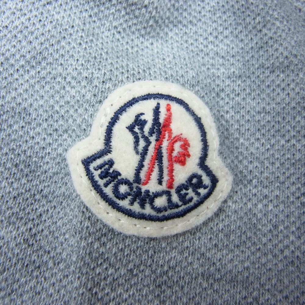 MONCLER モンクレール MAGLIA POLO MANICA CORTA ポロ シャツ 半袖 グレー グレー系 S【中古】