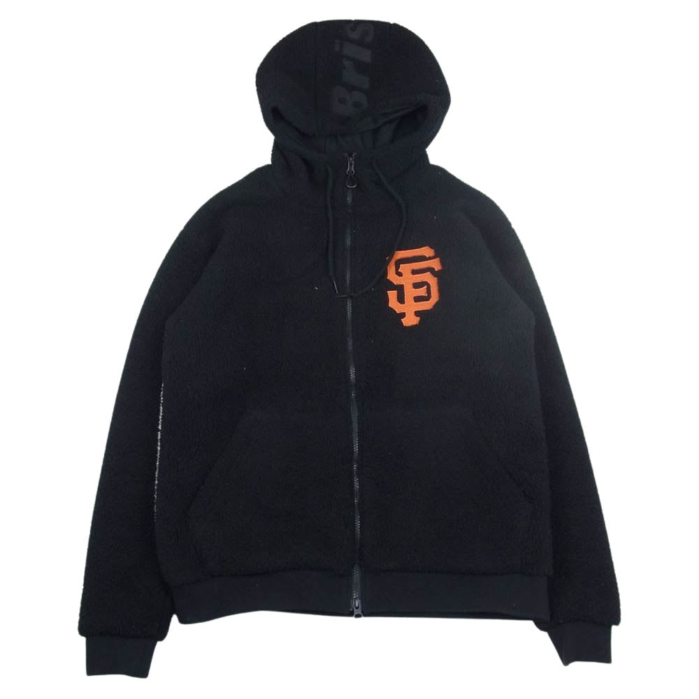 F.C.R.B. エフシーアールビー 21AW FCRB-212026  BRISTOL MLB TOUR BOA FLEECE BIG STAR HOODIE エフシー レアル ブリストル ボアフリース ビッグスターフーディ  ブラック系 S【中古】