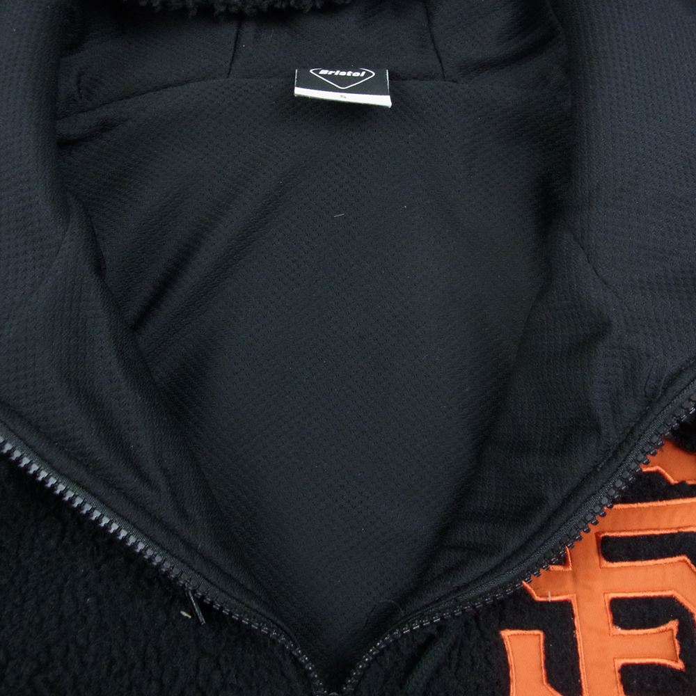 F.C.R.B. エフシーアールビー 21AW FCRB-212026  BRISTOL MLB TOUR BOA FLEECE BIG STAR HOODIE エフシー レアル ブリストル ボアフリース ビッグスターフーディ  ブラック系 S【中古】