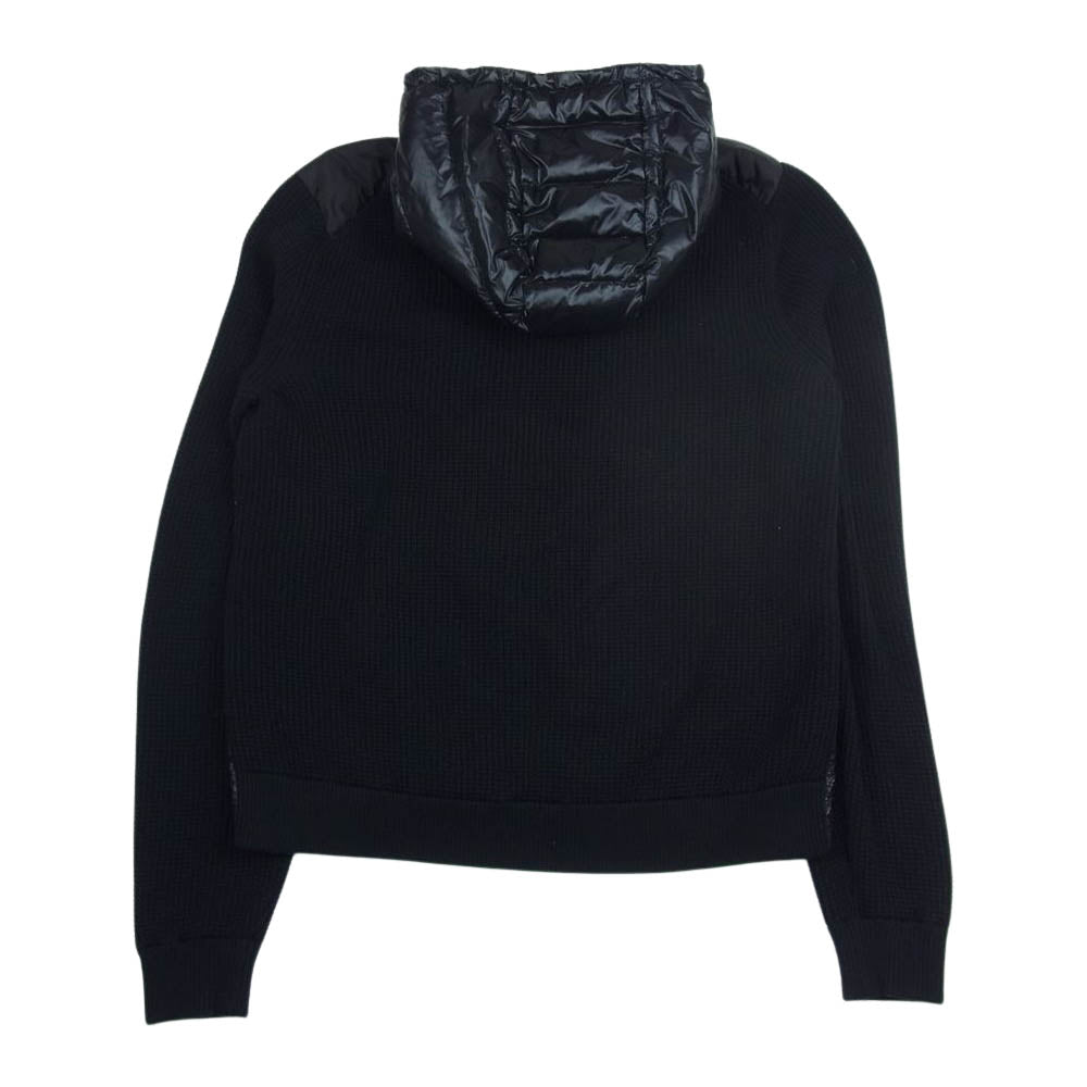 MONCLER モンクレール CARDIGAN TRICOT ニット切替 ダウン ジャケット ブラック系 M【中古】