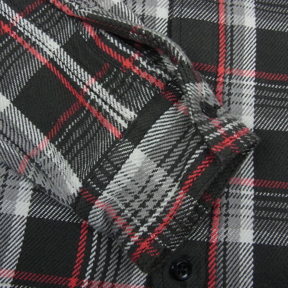 FULLCOUNT フルカウント 4004 ORIGINAL CHECK NEL SHIRTS FELDER ヘビーウェイト フランネル チェック シャツ グレー系 38【美品】【中古】