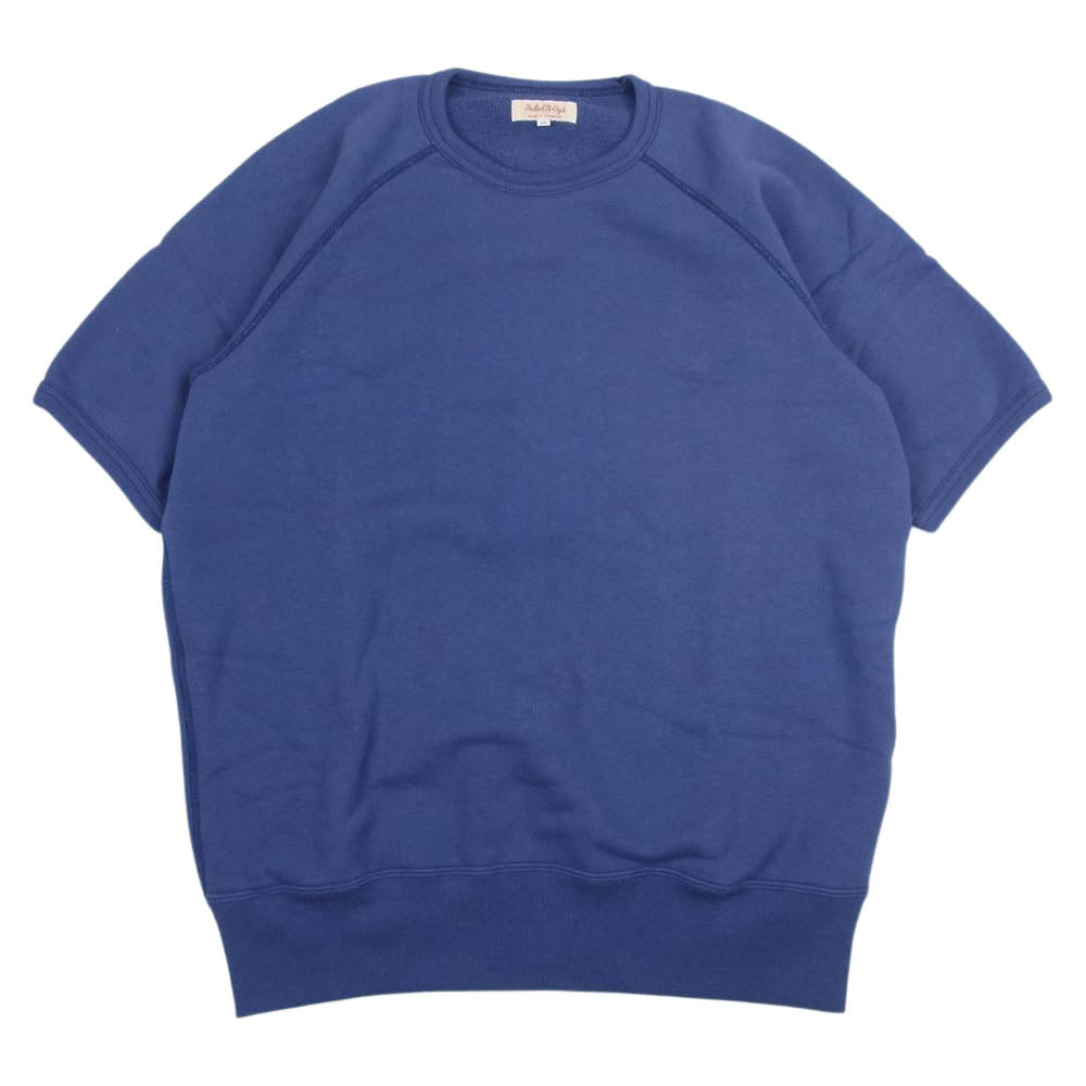 The REAL McCOY'S ザリアルマッコイズ MC20005 9oz LOOPWHEEL S/S SWEATSHIRT 吊り編み 半袖スウェット ネイビー ネイビー系 M【美品】【中古】