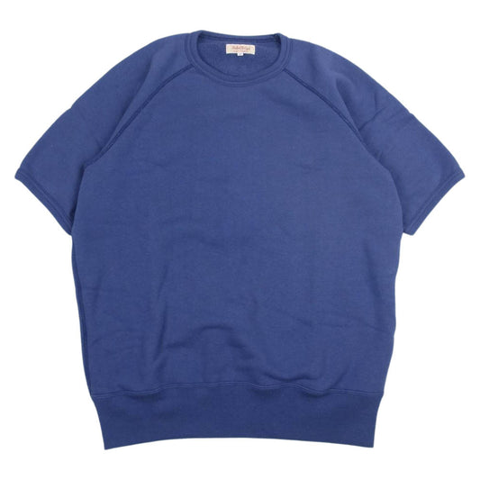 The REAL McCOY'S ザリアルマッコイズ MC20005 9oz LOOPWHEEL S/S SWEATSHIRT 吊り編み 半袖スウェット ネイビー ネイビー系 M【美品】【中古】