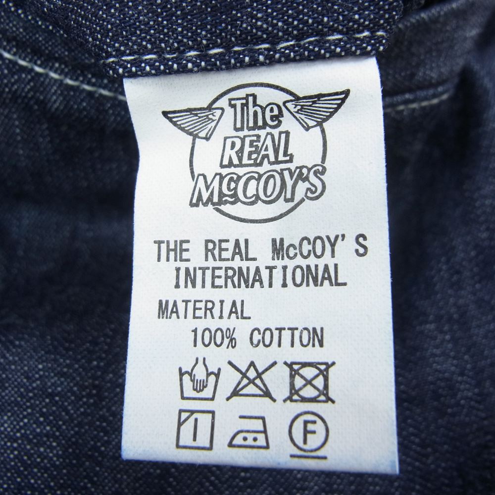 The REAL McCOY'S ザリアルマッコイズ MP22012 CLIMBERS SHORTS DENIM クライマーズ ショーツ デニム インディゴブルー系 M【美品】【中古】