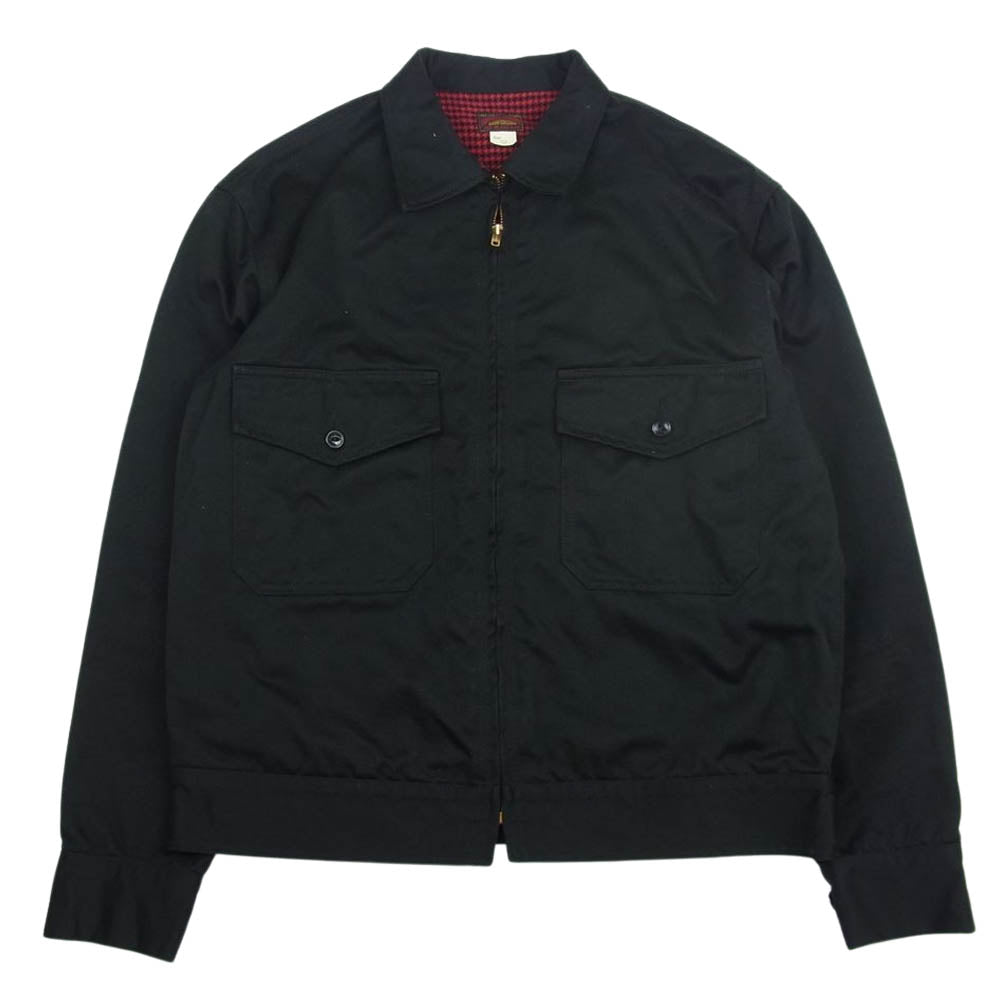 The REAL McCOY'S ザリアルマッコイズ 8HU HEAVY COTTON DRILL F/Z WORK JACKET コットン ドリル ワーク ジャケット ブラック系 38【中古】