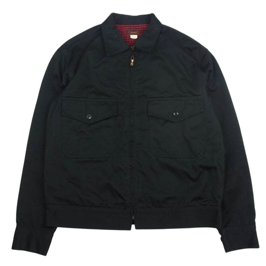 The REAL McCOY'S ザリアルマッコイズ 8HU HEAVY COTTON DRILL F/Z WORK JACKET コットン ドリル ワーク ジャケット ブラック系 38【中古】