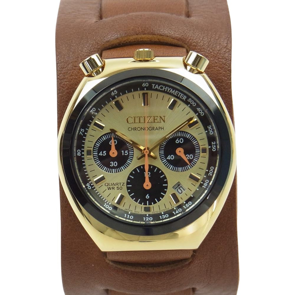 レッドモンキー CITIZEN シチズン チャレンジタイマー ハリウッド モデル 腕時計 リストウォッチ ゴールド系【中古】