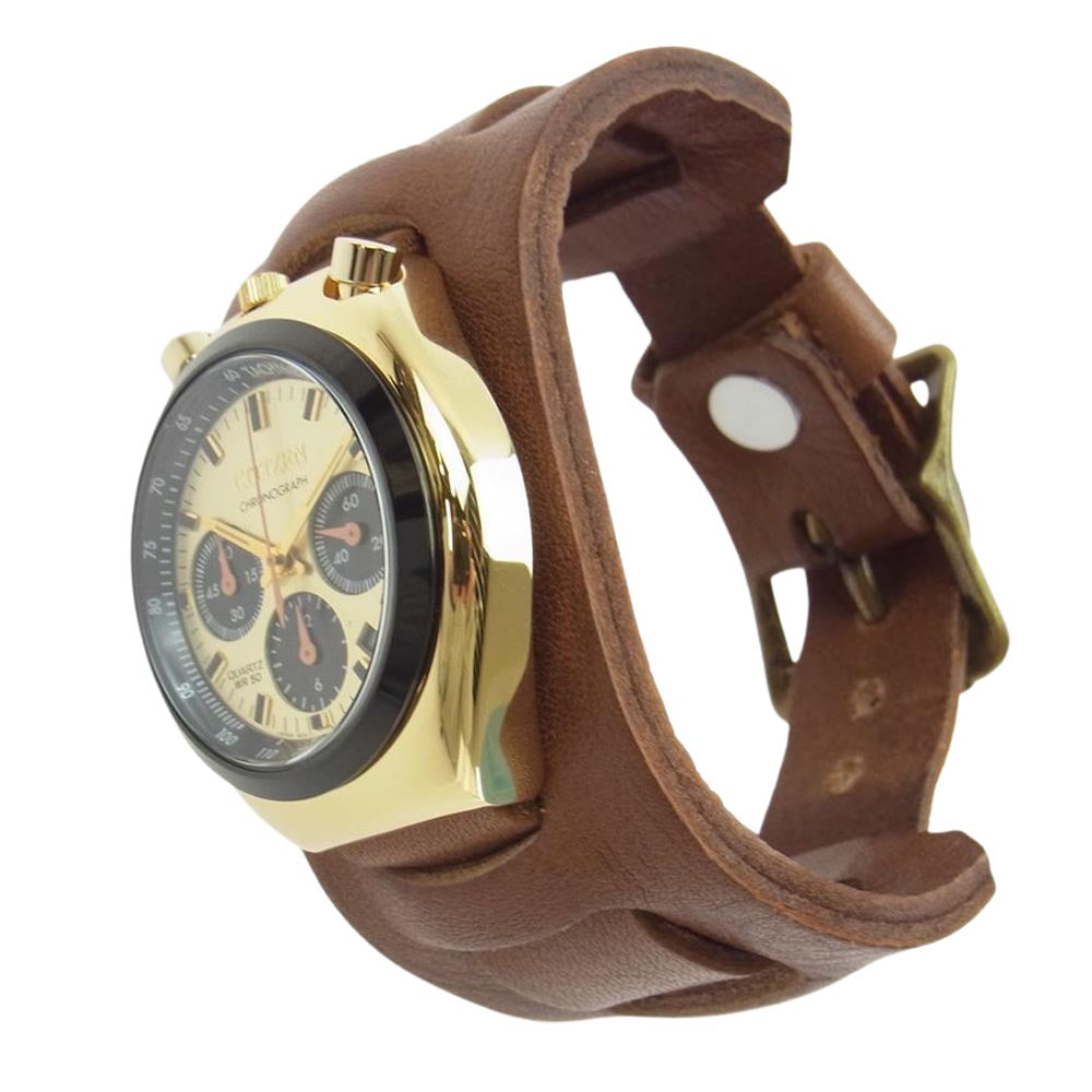 レッドモンキー CITIZEN シチズン チャレンジタイマー ハリウッド モデル 腕時計 リストウォッチ ゴールド系【中古】