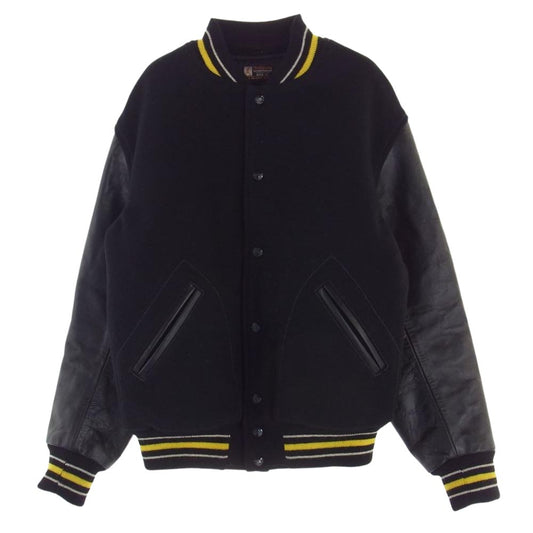 The REAL McCOY'S ザリアルマッコイズ BALLPARK ボールパーク アワード ジャケット スタジャン ブラック系 38【中古】