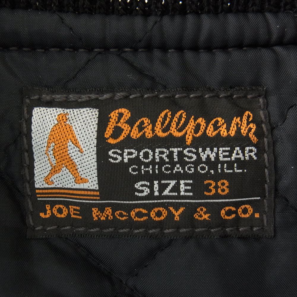 The REAL McCOY'S ザリアルマッコイズ BALLPARK ボールパーク アワード ジャケット スタジャン ブラック系 38【中古】