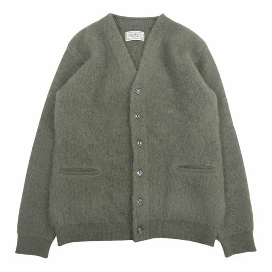 The REAL McCOY'S ザリアルマッコイズ MOHAIR CARDIGAN モヘア カーディガン ニットカーディガン グリーン系 M【美品】【中古】