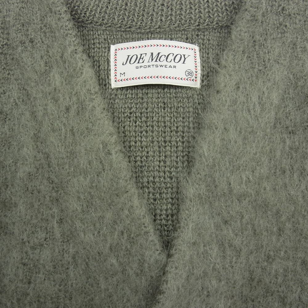 The REAL McCOY'S ザリアルマッコイズ MOHAIR CARDIGAN モヘア カーディガン ニットカーディガン グリーン系 M【美品】【中古】