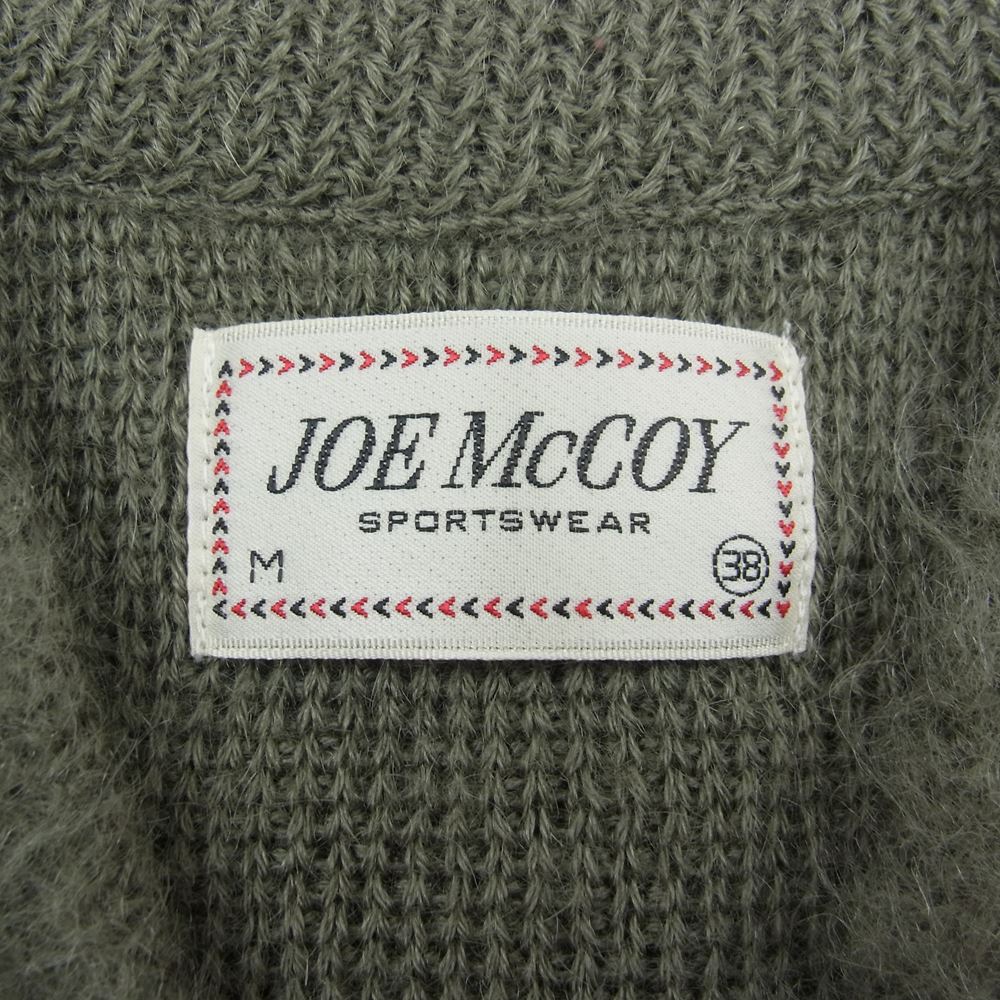 The REAL McCOY'S ザリアルマッコイズ MOHAIR CARDIGAN モヘア カーディガン ニットカーディガン グリーン系 M【美品】【中古】