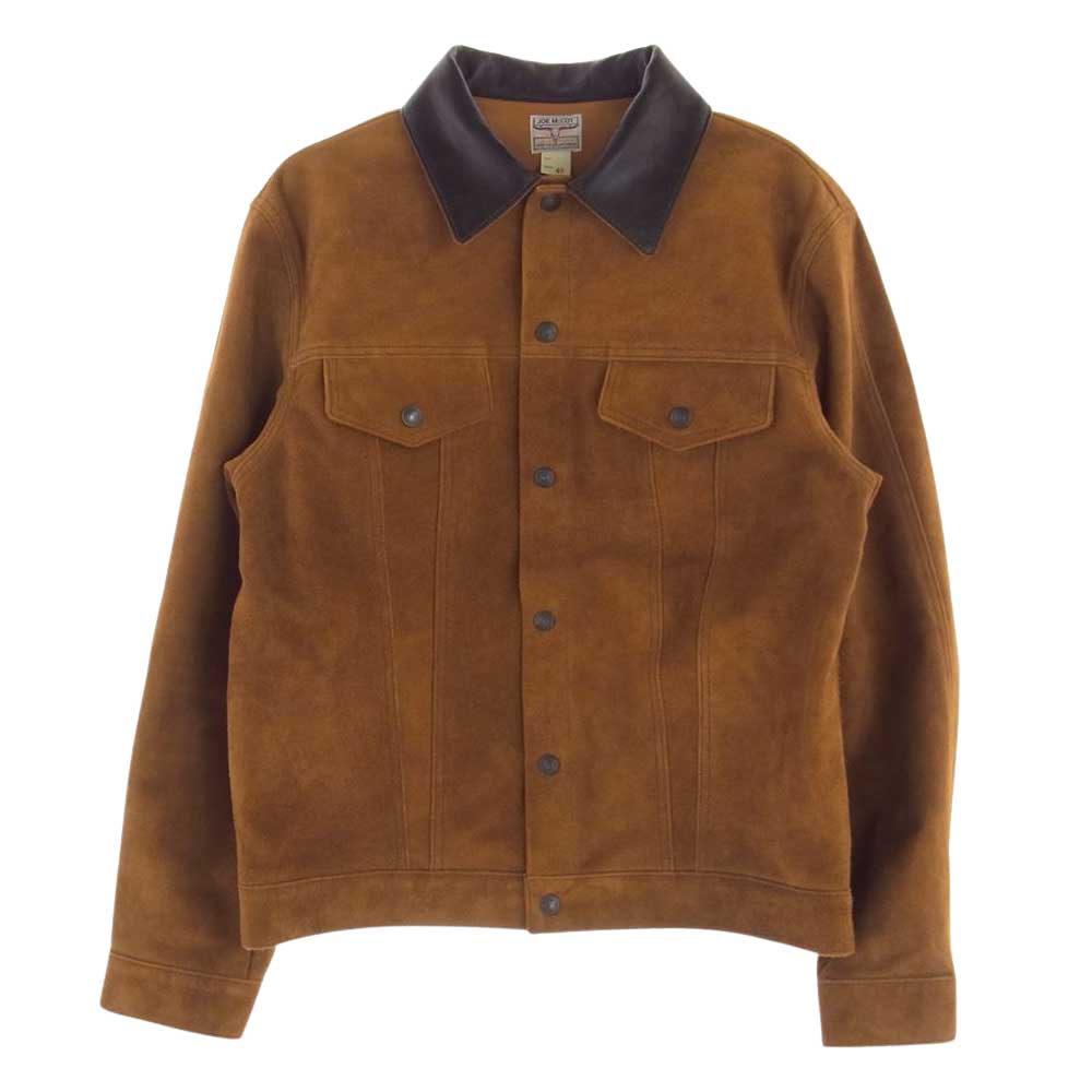 The REAL McCOY'S ザリアルマッコイズ MJ16051 JOE MCCOY ジョーマッコイ ROUGH OUT LEATHER WESTERN JACKET スウェード ジャケット ライトブラウン系 40【極上美品】【中古】