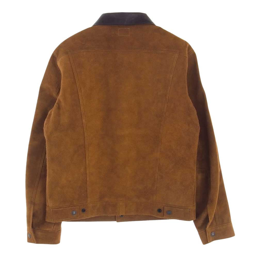 The REAL McCOY'S ザリアルマッコイズ MJ16051 JOE MCCOY ジョーマッコイ ROUGH OUT LEATHER WESTERN JACKET スウェード ジャケット ライトブラウン系 40【極上美品】【中古】