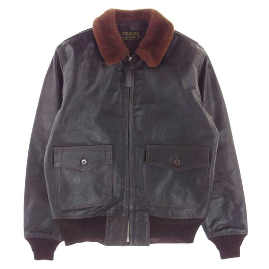 イーストマン レザー クロージング TYPE G-1 EASTMAN MODEL GOATSKIN ミリタリー フライト ジャケット ダークブラウン系 40【美品】【中古】