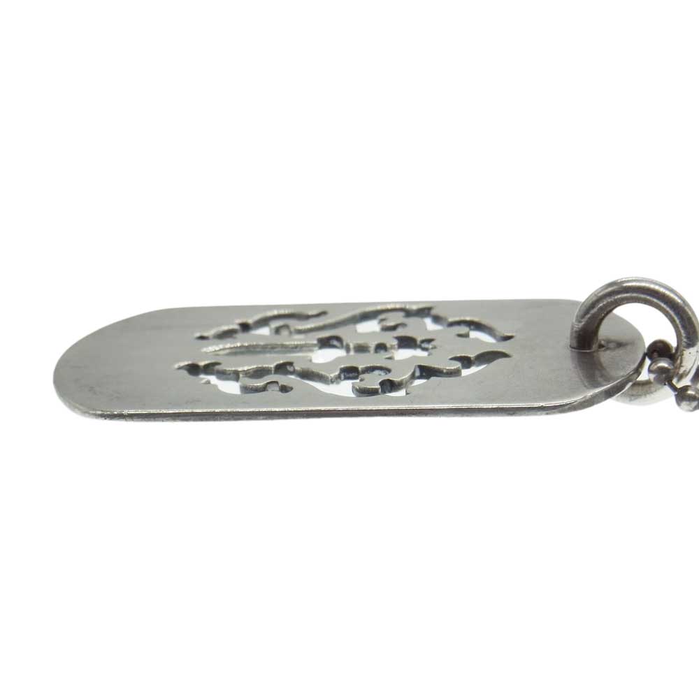 CHROME HEARTS クロムハーツ（原本無） D TAG LRG ラージ ドッグタグ ペンダントトップ ネックレス シルバー系【中古】