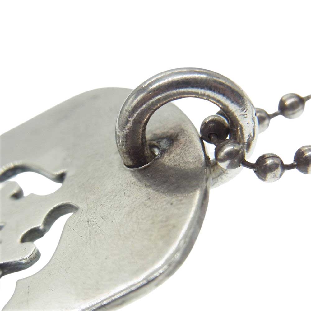 CHROME HEARTS クロムハーツ（原本無） D TAG LRG ラージ ドッグタグ ペンダントトップ ネックレス シルバー系【中古】