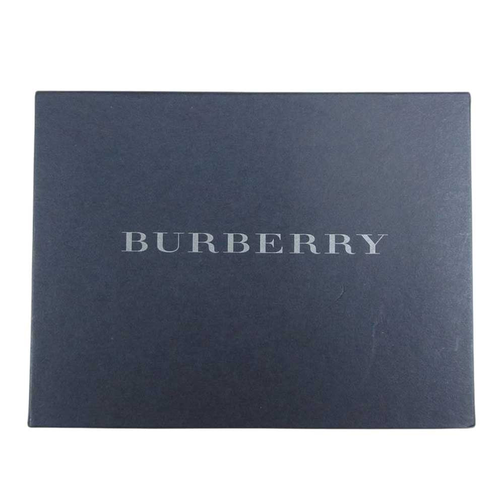 BURBERRY バーバリー がま口 二つ折り財布 レザー ウォレット ブラック系【中古】