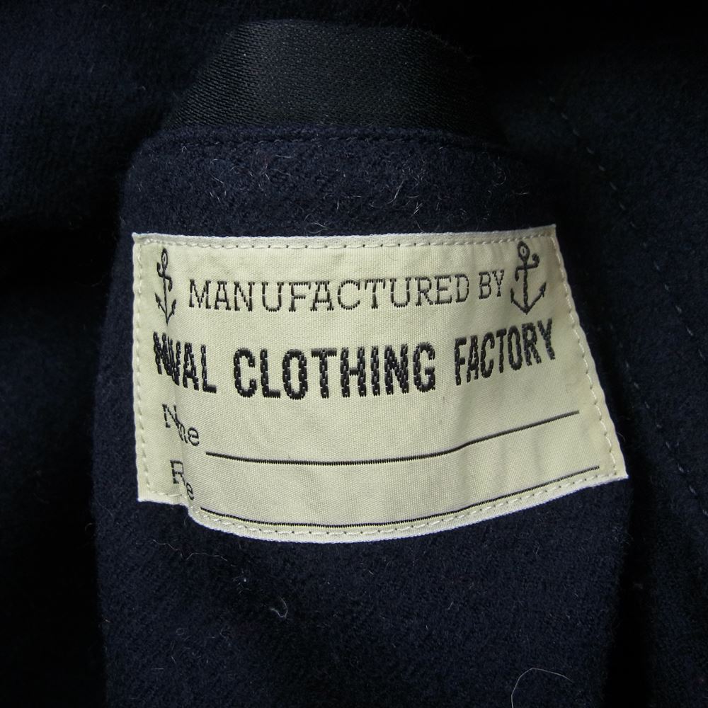 Buzz Rickson's バズリクソンズ BR14146 PEA COAT LONG MODEL WOOL LINING ミリタリー ウール メルトン ピーコート　 ネイビー系 36【中古】