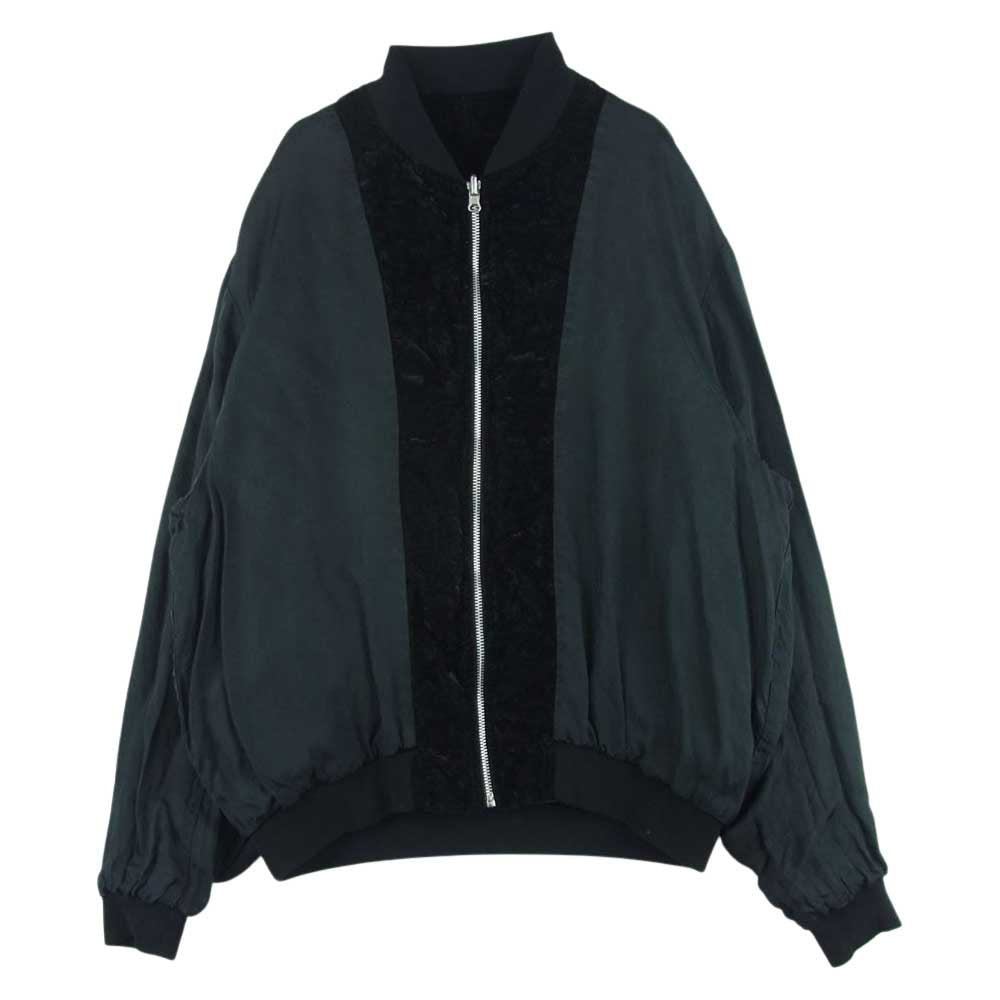 TOGA トーガ 22AW TV22-FC329 VIRILIS ビリリーズ VELVET BLOUSON ベルベット ブルゾン 日本製 ブラック系 44【中古】
