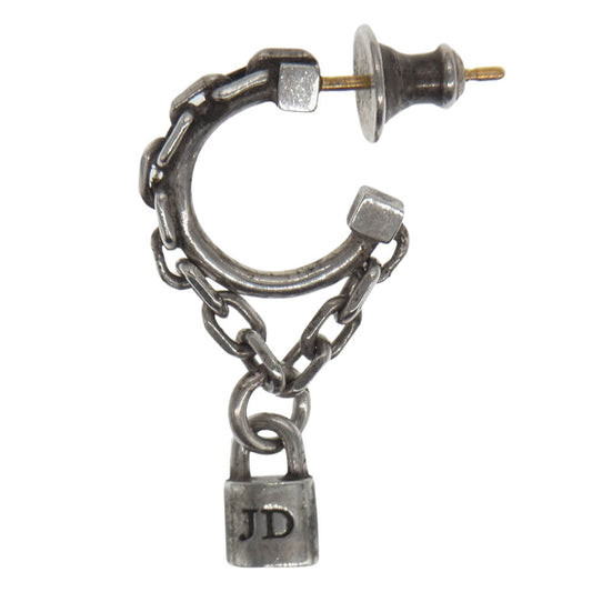 Justin Davis ジャスティンデイビス SEJ431 2 RITCHIE WITH LOCK 南京錠 チェーン ピアス 片耳 シルバー系【中古】