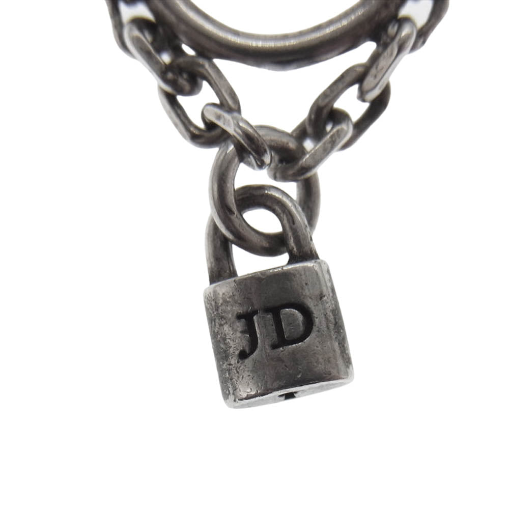 Justin Davis ジャスティンデイビス SEJ431 2 RITCHIE WITH LOCK 南京錠 チェーン ピアス 片耳 シルバー系【中古】