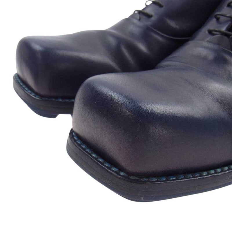 Jil sander square toe leather shoes