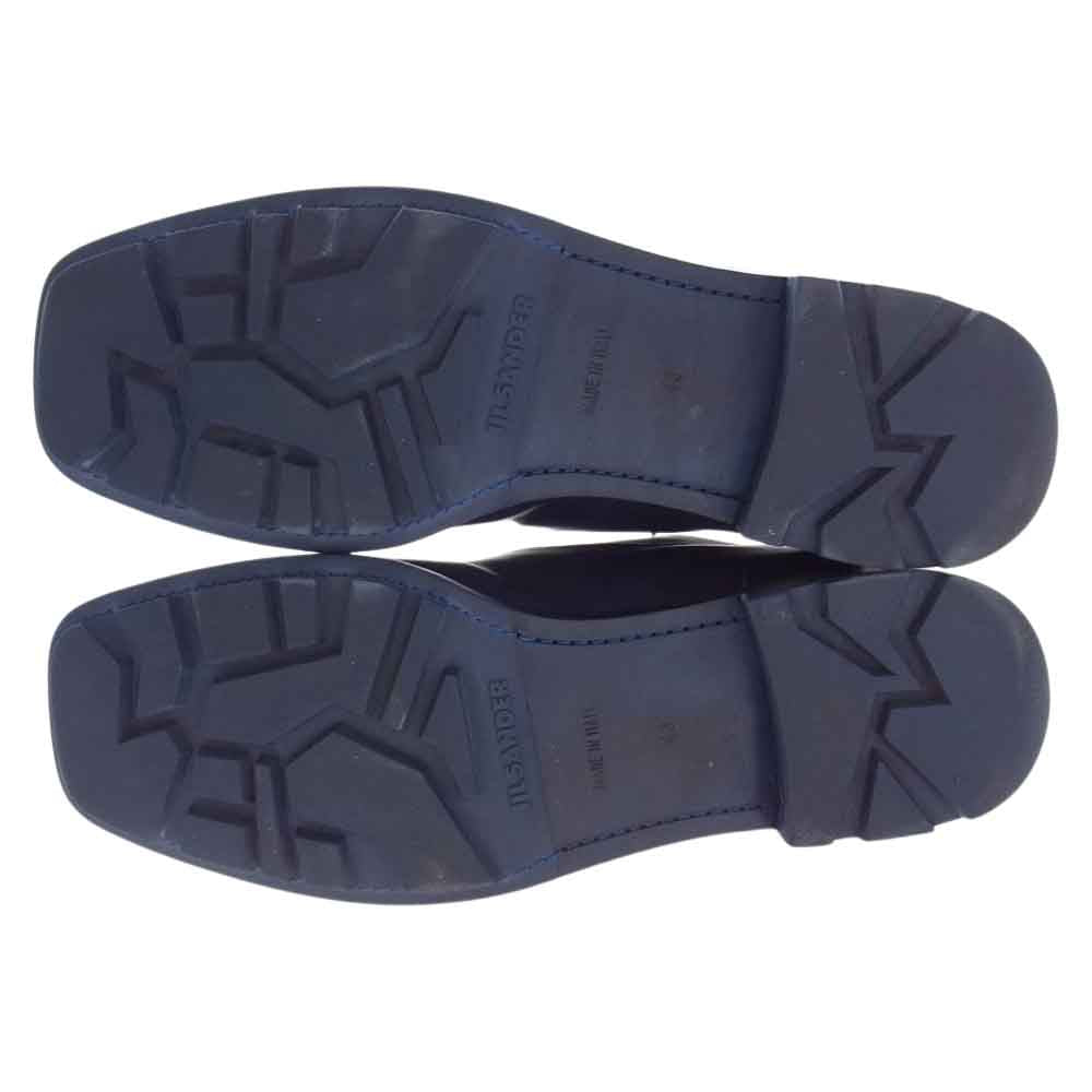 JIL SANDER ジルサンダー BETTY CARF 713 ベティカーフ ロイヤルブルー スクエアトゥ シューズ パープル系 43【中古】