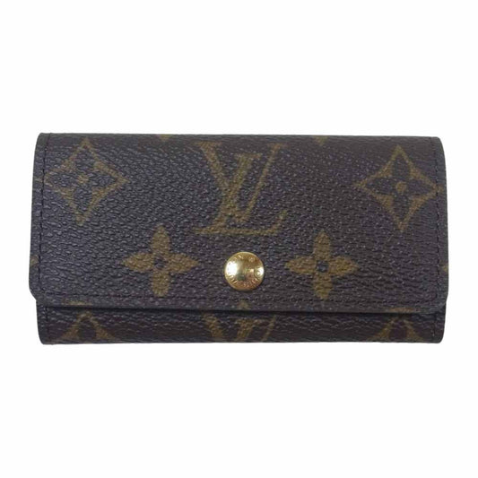 LOUIS VUITTON ルイ・ヴィトン M69517 ミュルティクレ 4 モノグラム キーケース ダークブラウン系【美品】【中古】