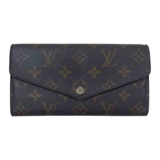 LOUIS VUITTON ルイ・ヴィトン M62235 ポルトフォイユ サラ モノグラム 長財布 ダークブラウン系【中古】