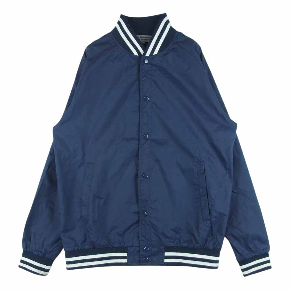 COMME des GARCONS コムデギャルソン AD2016 IP-J002 CDG バックロゴプリント ナイロン スタジャン 中国製 ネイビー系 L【中古】