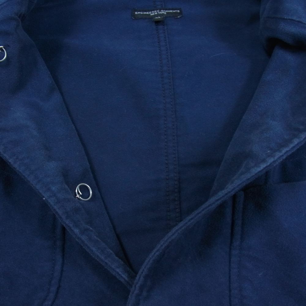 Engineered Garments エンジニアードガーメンツ BEDFORD JACKET DARK NAVY MOLESKIN ベッドフォード ジャケット モールスキン 裏地ペイズリー ネイビー系 M【中古】
