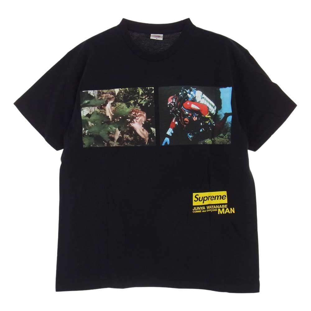 Supreme シュプリーム Junya Watanabe Nature Tee ジュンヤ ワタナベ コムデギャルソン マン ネイチャー Tシャツ  ブラック系 M【極上美品】【中古】