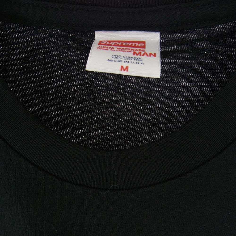 Supreme シュプリーム Junya Watanabe Nature Tee ジュンヤ ワタナベ コムデギャルソン マン ネイチャー Tシャツ  ブラック系 M【極上美品】【中古】