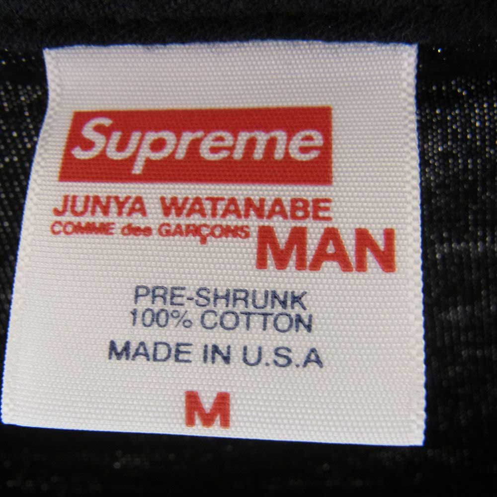 Supreme シュプリーム Junya Watanabe Nature Tee ジュンヤ ワタナベ コムデギャルソン マン ネイチャー Tシャツ  ブラック系 M【極上美品】【中古】