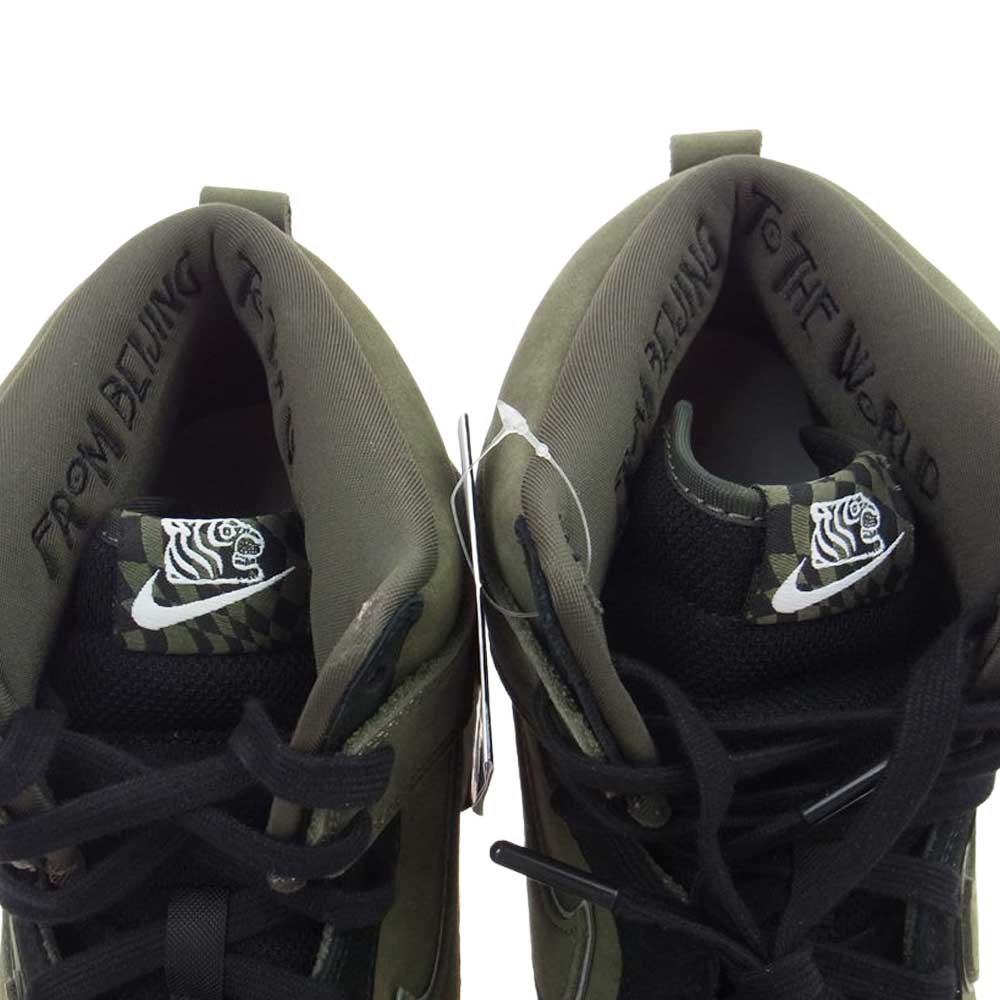 NIKE ナイキ DR1415-200 × SoulGoods DUNK HI SP 90's ソウルグッズ ダンク ハイ スニーカー カーキ系 オリーブ系 29.5【中古】